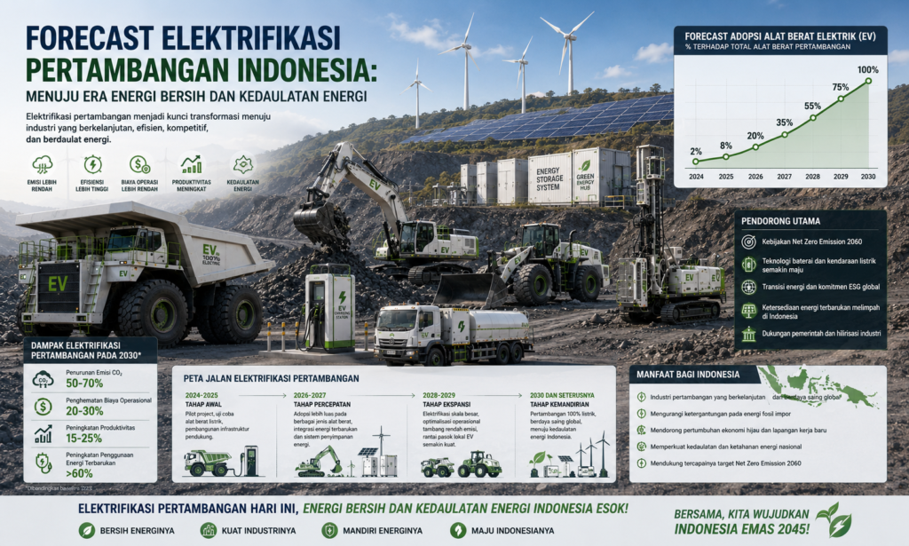 Forecast Elektrifikasi Pertambangan Indonesia: Menuju Era Energi Bersih dan Kedaulatan Energi